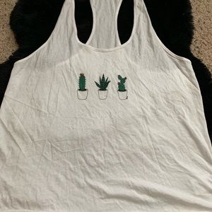 white tank w/ cacti s